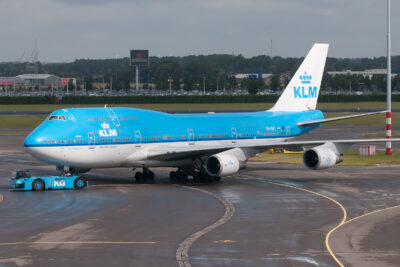 KLM 74M PH-BFI AMS 180813
