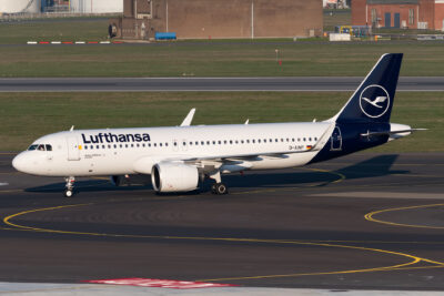 Lufthansa A20N D-AINP BRU 220319