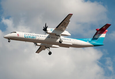 Luxair Dash8-Q400 LX-LGC FCO 091011