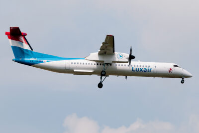 Luxair Dash8-Q400 LX-LGG LUX 250515