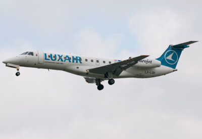Luxair ERJ135 LX-LGK LHR 130908