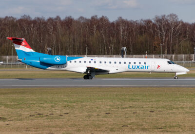 Luxair ERJ145 LX-LGX HAM 220310