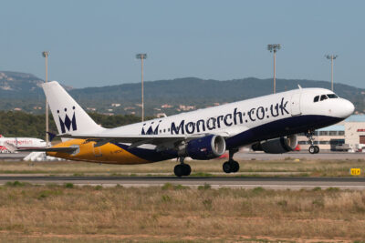 Monarch A320 G-MONX PMI 140512