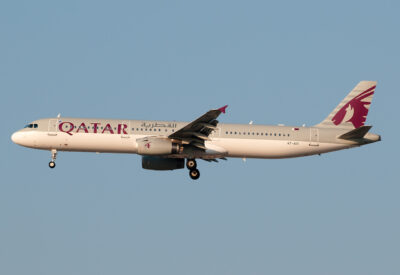 Qatar A321 A7-AID DXB 110214