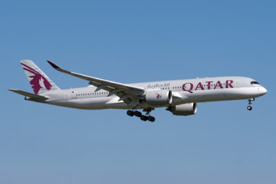 Qatar A359 A7-ALN ZRH 010921