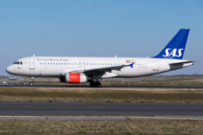 SAS A320 OY-KAM CDG 260218