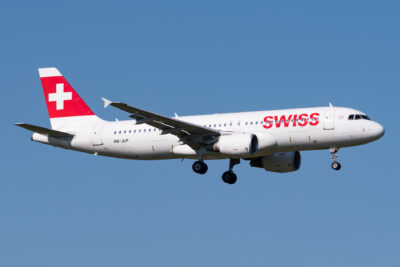 Swiss A320 HB-JLP ZRH 010921