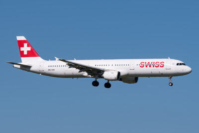 Swiss A321 HB-IOH ZRH 010921