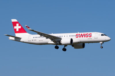 Swiss CS300 HB-JCQ ZRH 010921