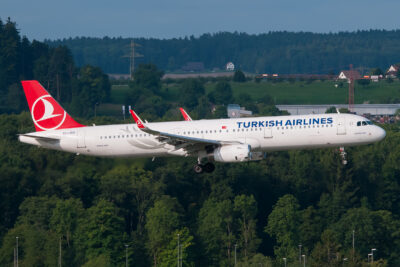 TurkishAirlines A32B TC-JSO ZRH 200817