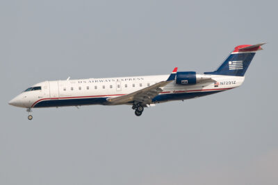 USAirwaysExpress CRJ200 N7291Z LAX 081009