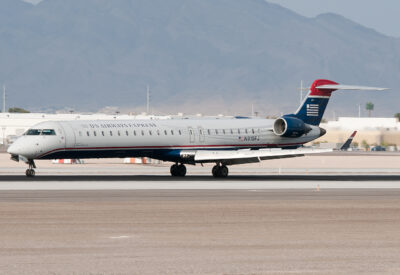 USAirwaysExpress CRJ900 N919FJ LAS 240311