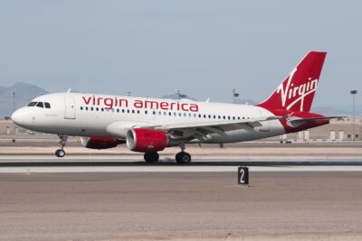 VirginAmerica A320 N530VA LAS 130311