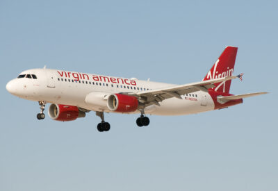 VirginAmerica A320 N621VA LAS 041009