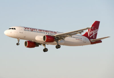 VirginAmerica A320 N629VA LAS 041009