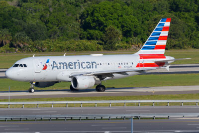 AmericanAirlines A319 N750UW TPA 240324