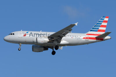 AmericanAirlines A319 N754UW TPA 240324