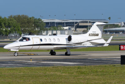 Private Learjet31 N386MM TPA 250324